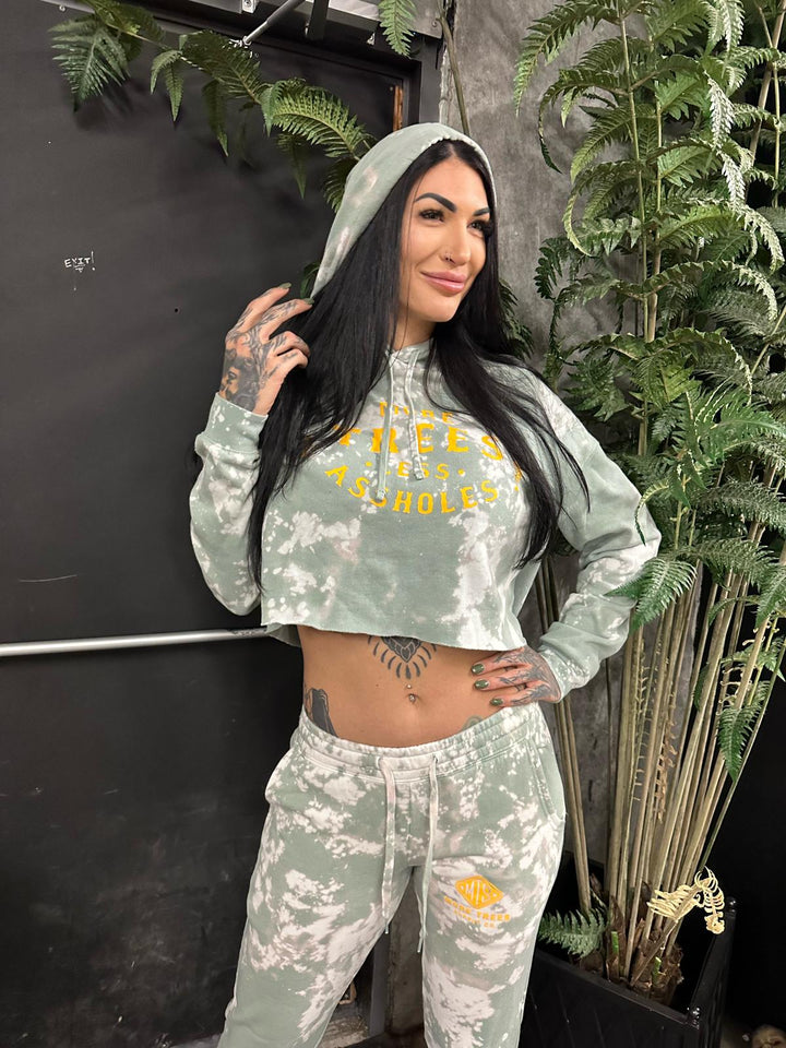 Sudadera corta con capucha para mujer More Trees