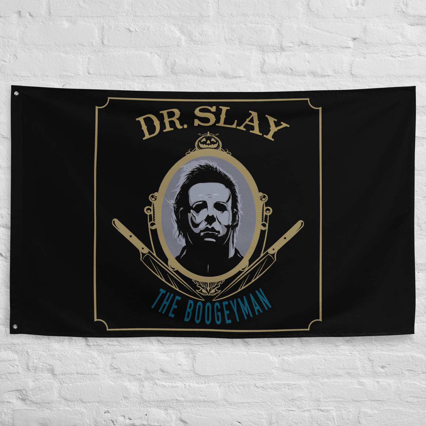 Dr Slay Flag - Black