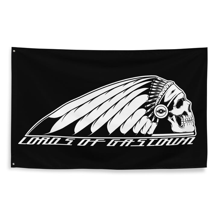 Drapeau Crazy Horse - Noir