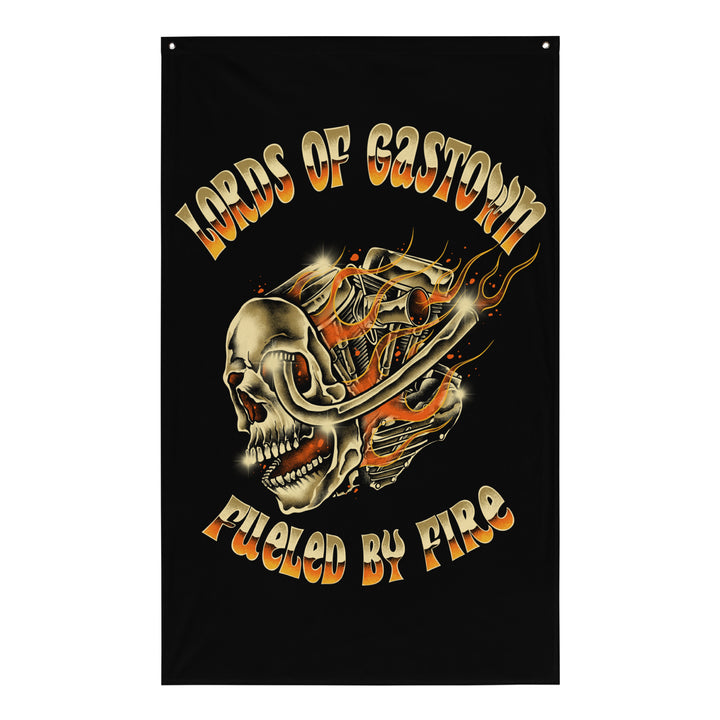 Drapeau « alimenté par le feu » - Noir