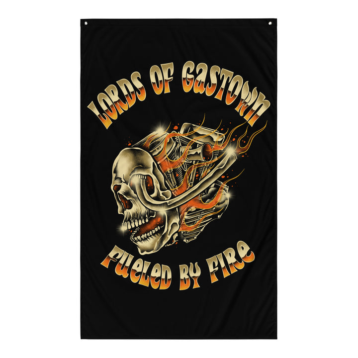 Drapeau « alimenté par le feu » - Noir