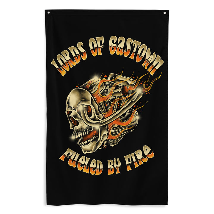 Drapeau « alimenté par le feu » - Noir