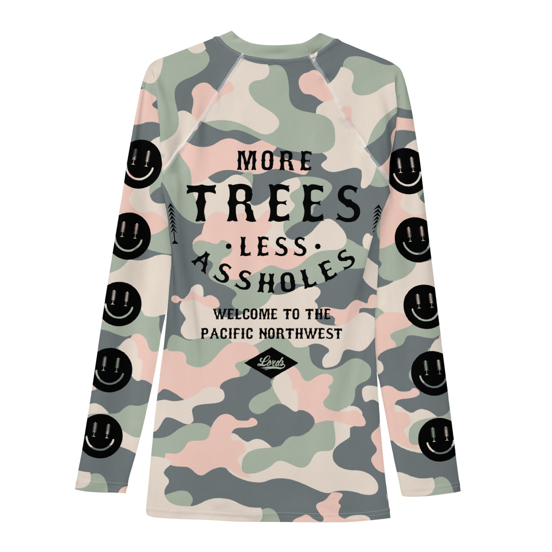 Lords x More Trees Rash Guard - Pink Camo
