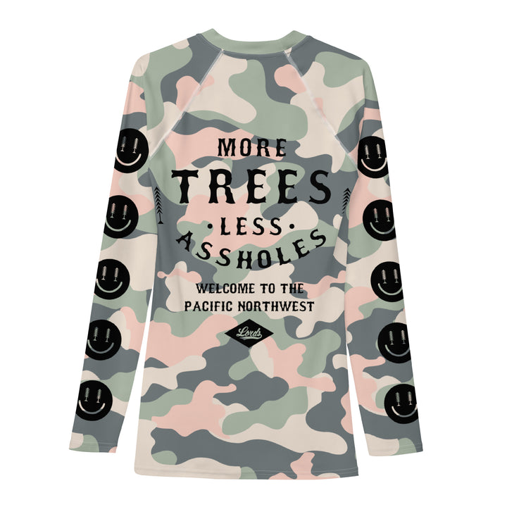 Lords x More Trees Rash Guard - Pink Camo