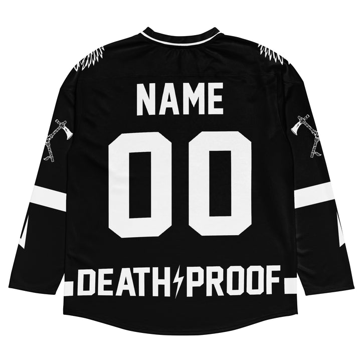 Camiseta de hockey Tomahawk personalizada - Negra