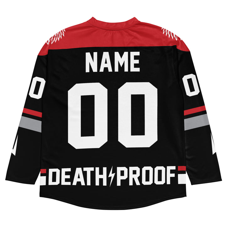 Camiseta de hockey personalizada del Chief OG - Negro/Rojo