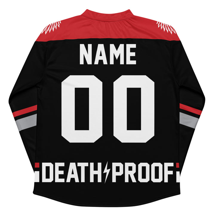 Camiseta de hockey personalizada del Chief OG - Negro/Rojo