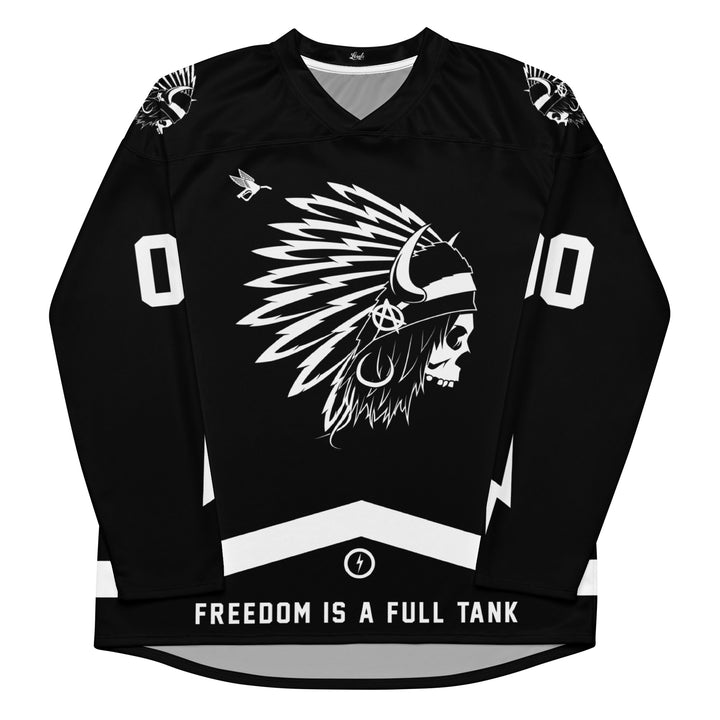 Camiseta de hockey personalizada del Jefe OG - Negra