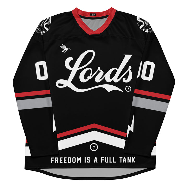 Camiseta de hockey personalizada del equipo Lords - Negra
