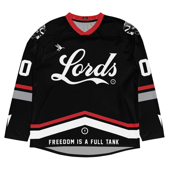 Camiseta de hockey personalizada del equipo Lords - Negra