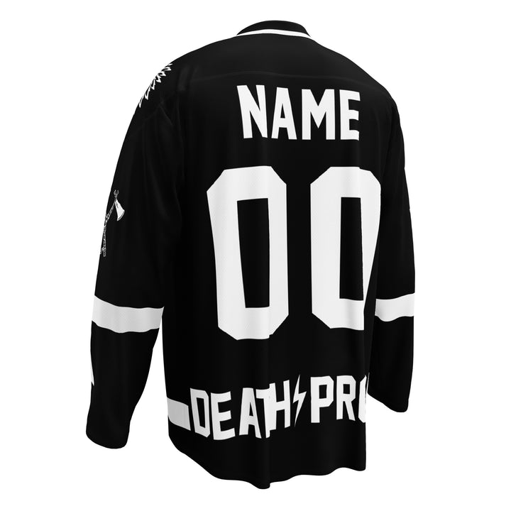 Camiseta de hockey Tomahawk personalizada - Negra