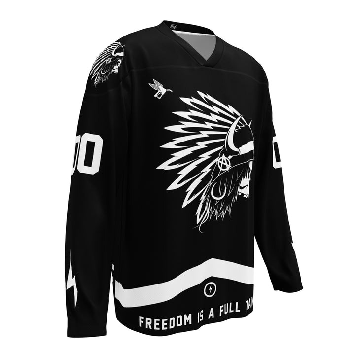 Camiseta de hockey personalizada del Jefe OG - Negra