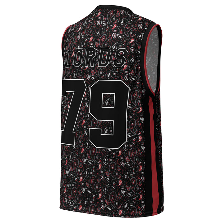 Camiseta Chief Rocka Hardwood - Paisley negro, rojo y blanco