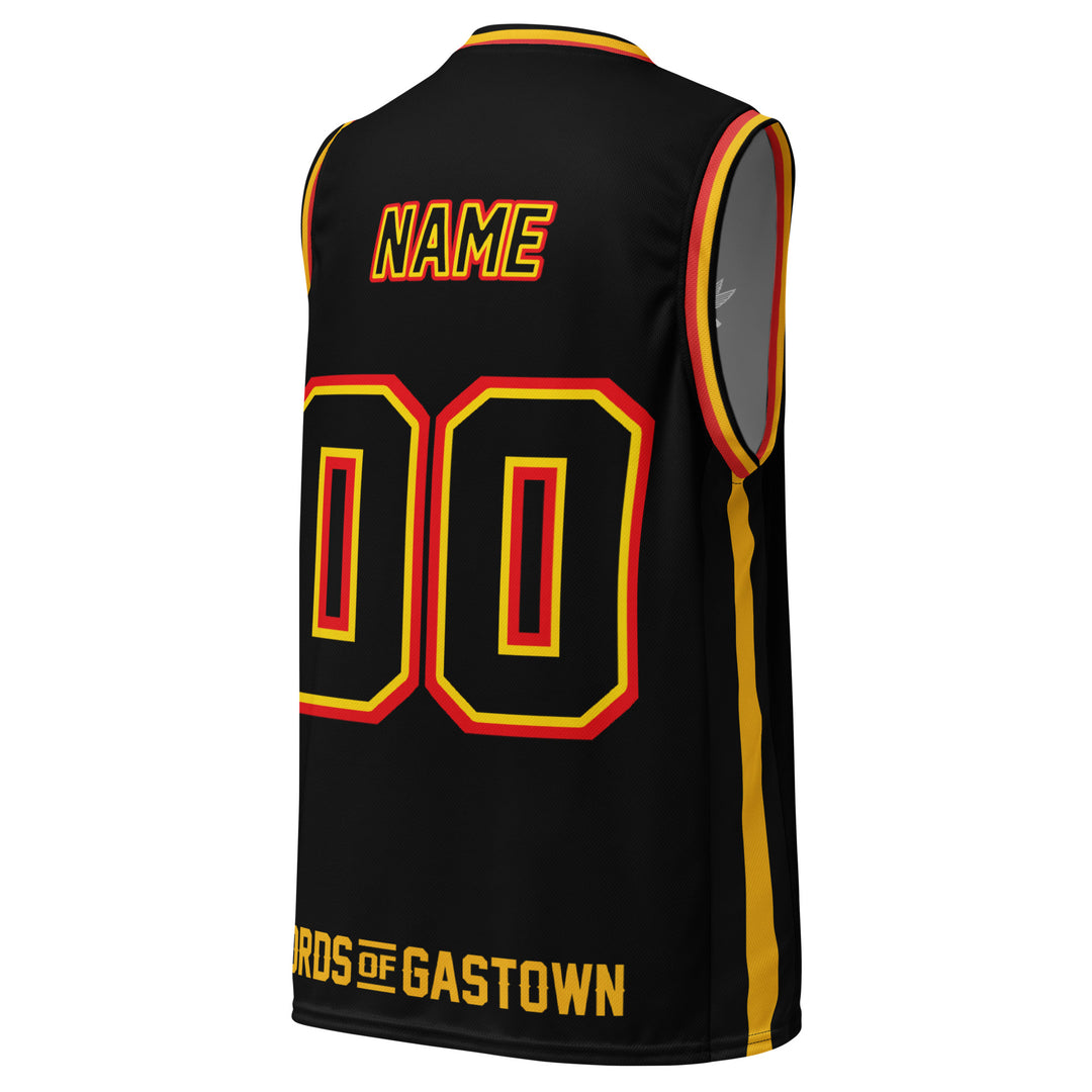 Maillot Hardwood personnalisé rétro - Noir