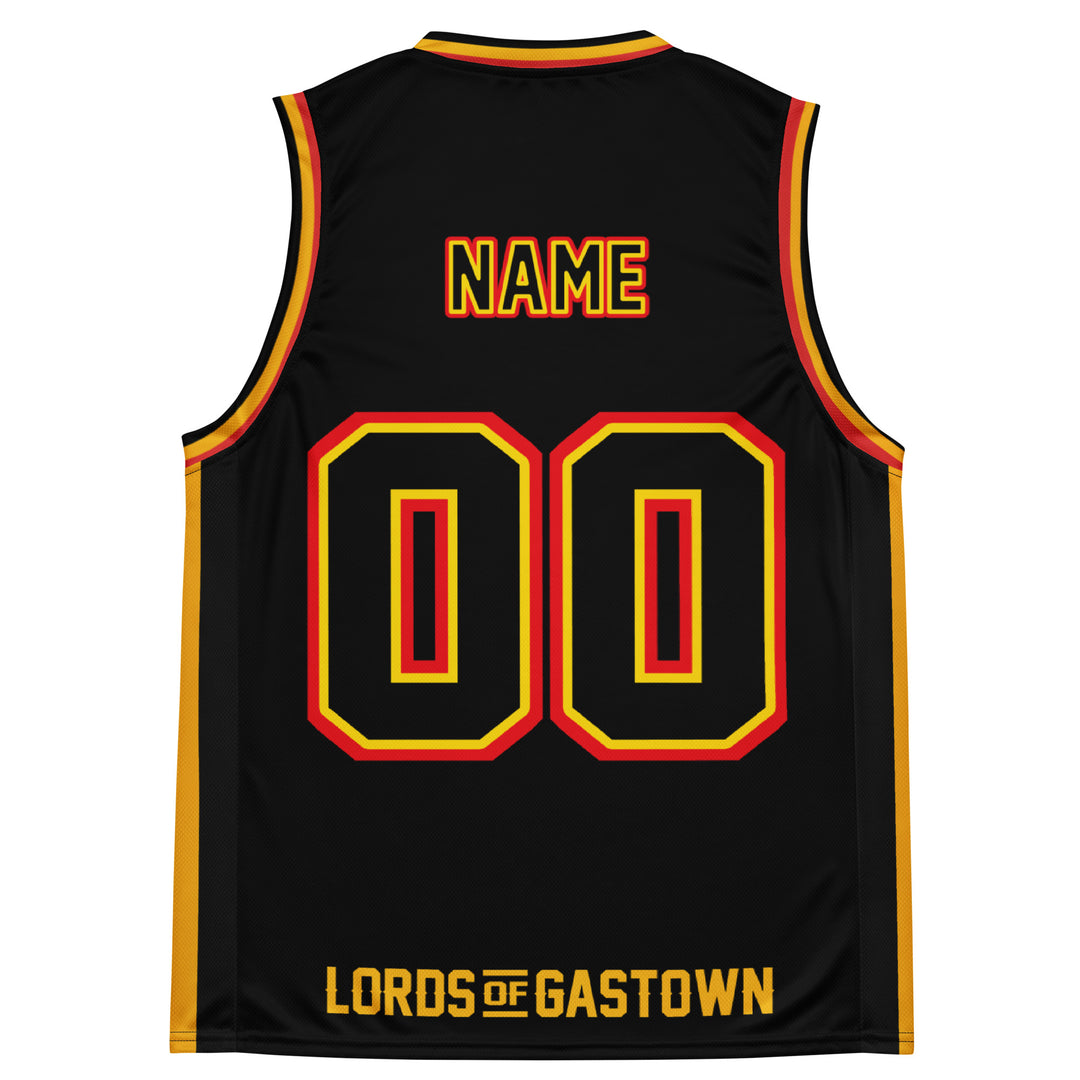 Maillot Hardwood personnalisé rétro - Noir