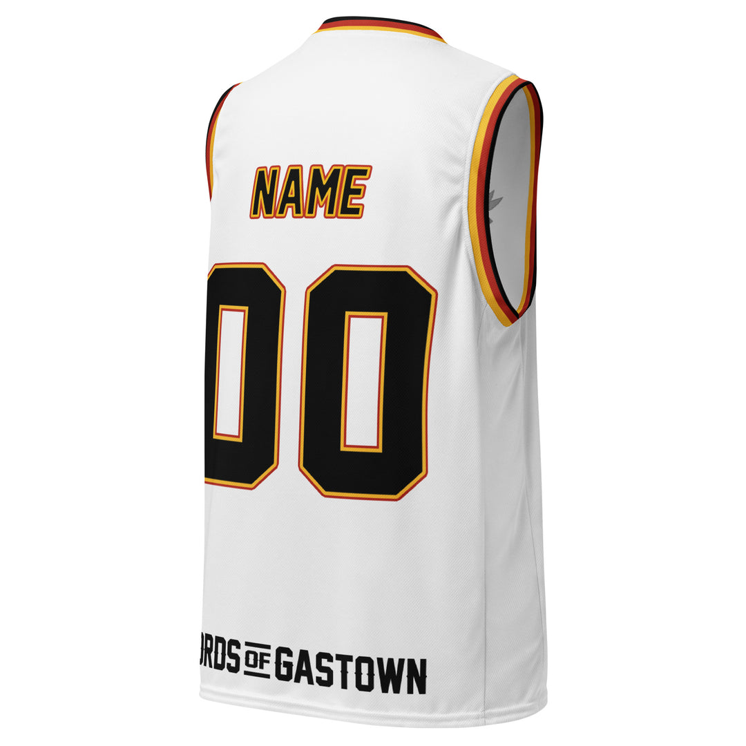 Maillot personnalisé Gino Hardwood - Blanc