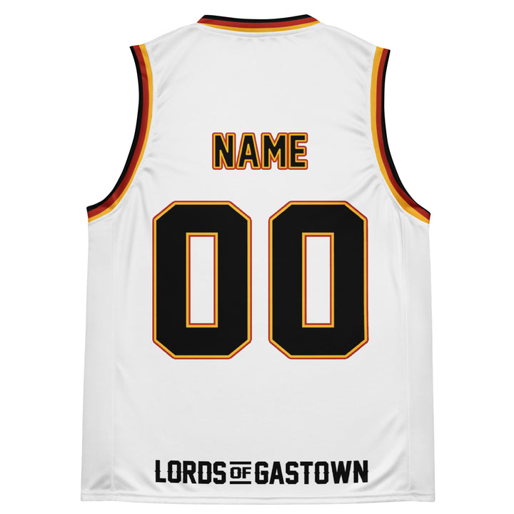 Custom Gino Hardwood Jersey - White