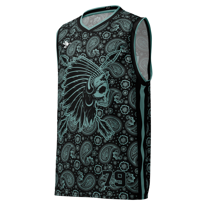 Camiseta Chief Rocka Hardwood - Baja Blue Paisley