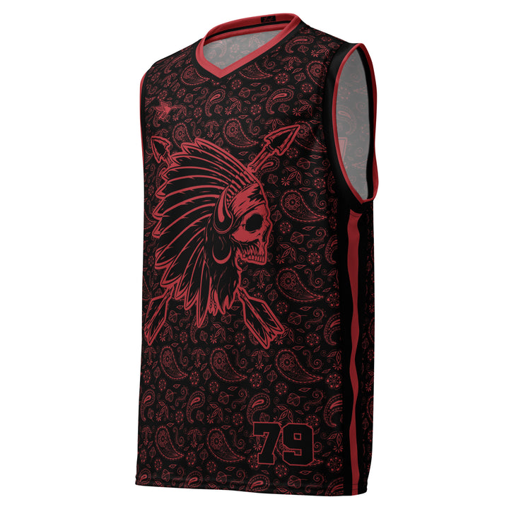 Camiseta Chief Rocka Hardwood - Paisley negro/rojo