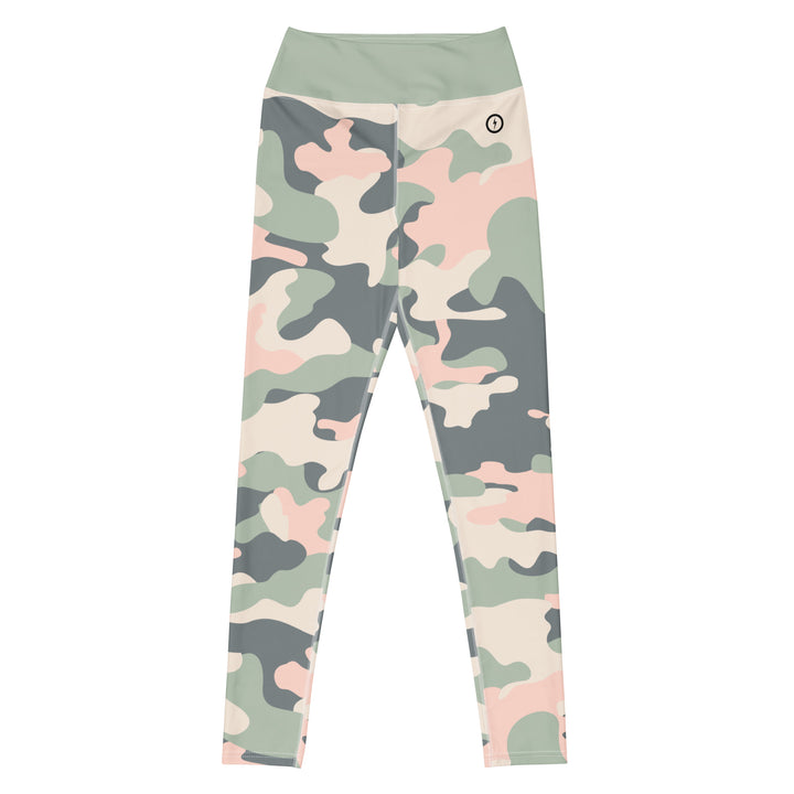 Leggings Pitstop de tiro alto para mujer - Camuflaje rosa