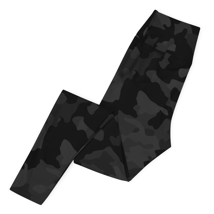 Leggings Pitstop de tiro alto para mujer - Camuflaje negro