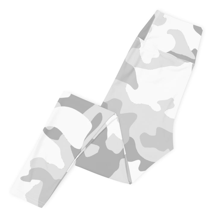 Leggings Pitstop de tiro alto para mujer - Camuflaje blanco