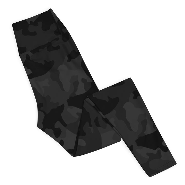Leggings Pitstop de tiro alto para mujer - Camuflaje negro