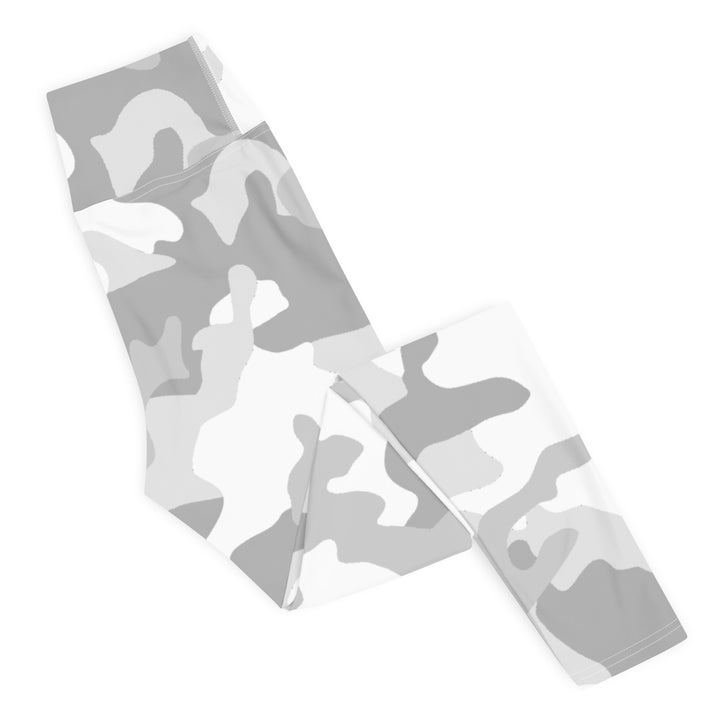 Leggings Pitstop de tiro alto para mujer - Camuflaje blanco