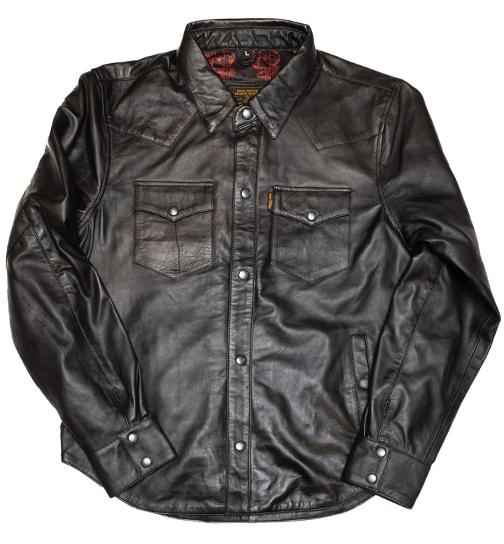 Cleaver Culture Western Shirt - Black Leather