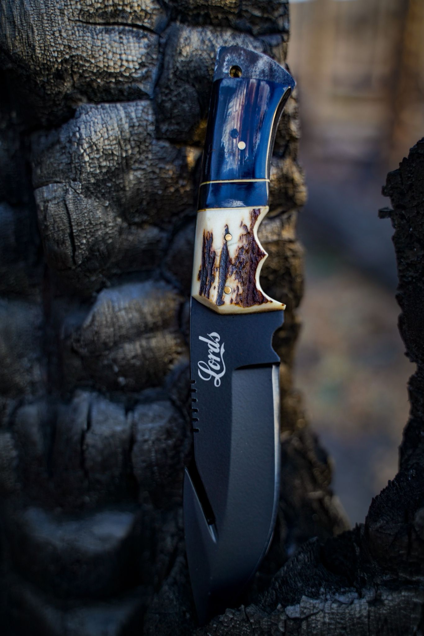 Lords Hand Forged Hunting/Survival Knife - Blackbone