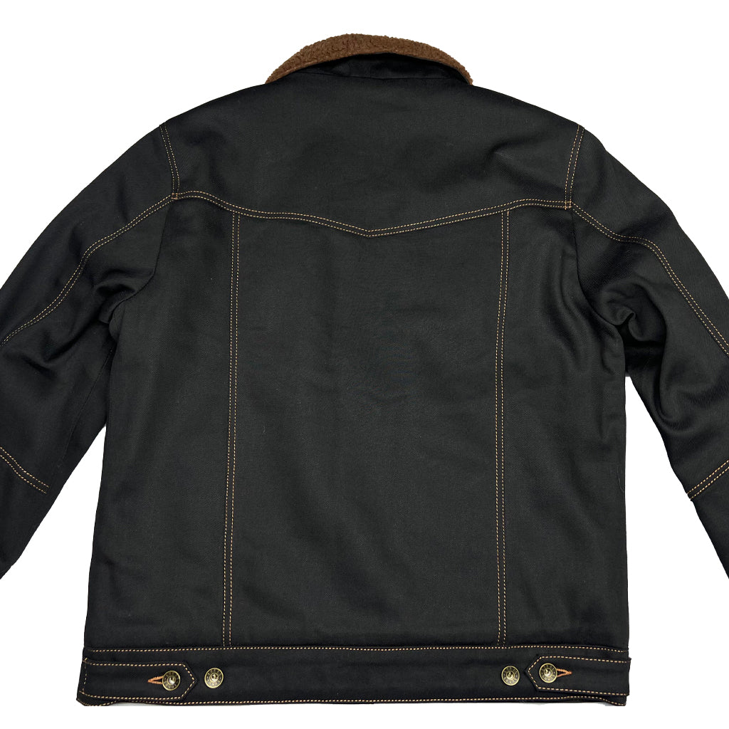 Veste Steazy Ryder - Sherpa en denim noir