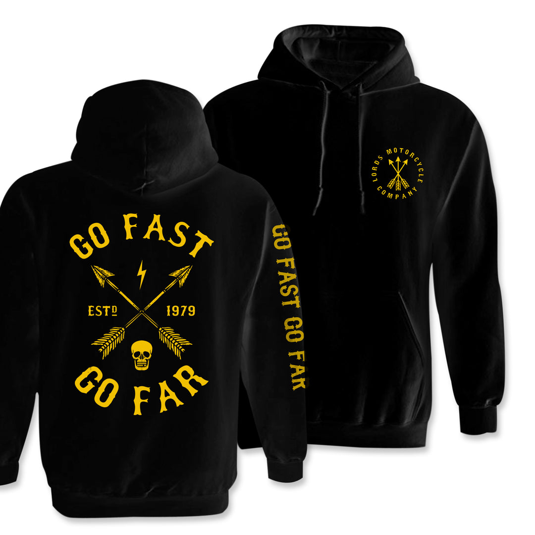 Go Fast Go Far Pullover Hoodie