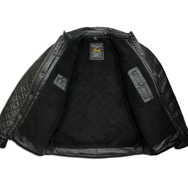 Chaqueta reguladora Lords x Cleaver Culture - Sherpa de cuero negro