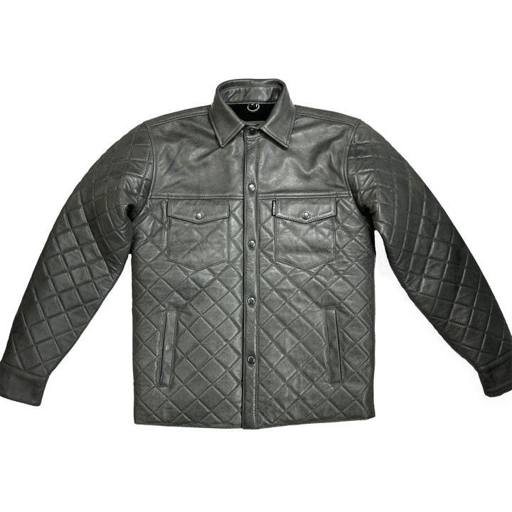 Chaqueta reguladora Lords x Cleaver Culture - Sherpa de cuero gris