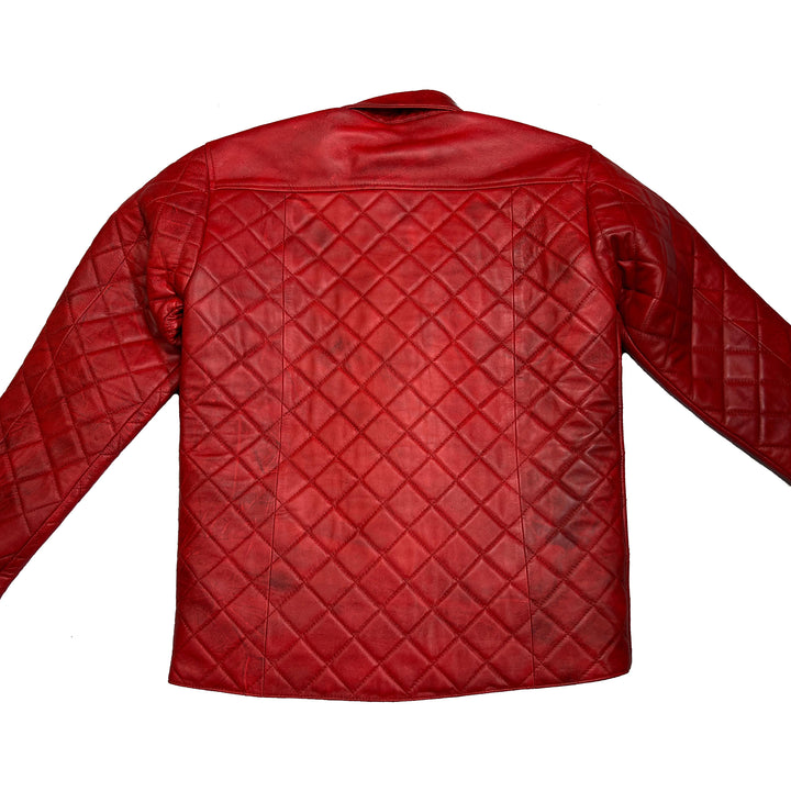 Chaqueta reguladora Lords x Cleaver Culture - Sherpa de cuero rojo