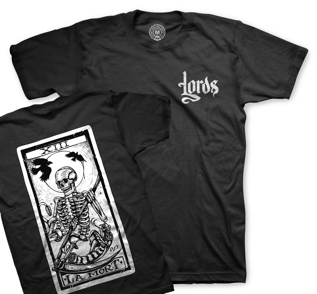 Camiseta con la carta de la muerte