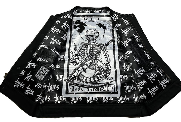 Chaleco de motociclista Lords x Cleaver Culture - Cocodrilo negro