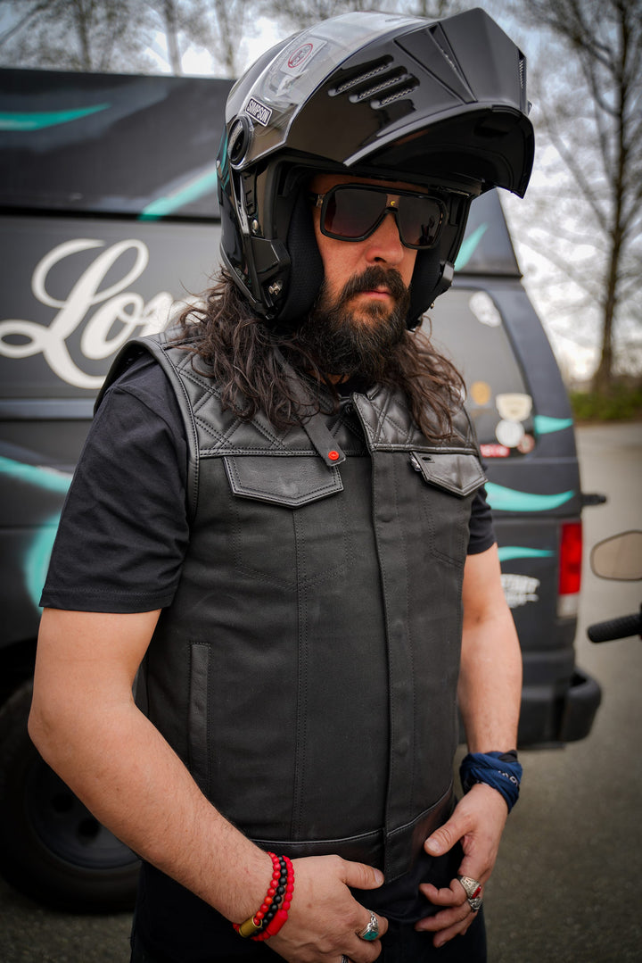 Gilet moto Lords x Cleaver Culture – Noir