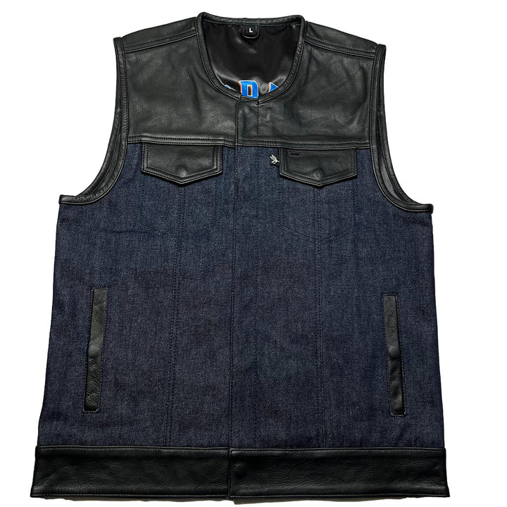 Gilet moto Lords x Cleaver Culture - Bleu/Noir