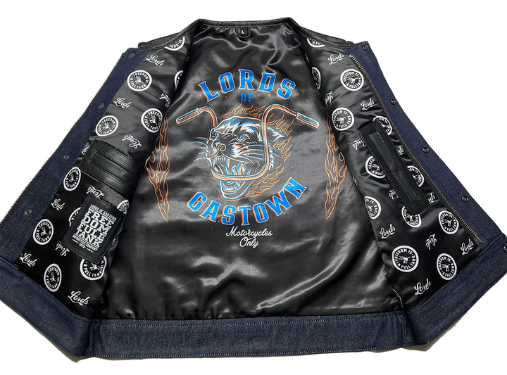 Gilet moto Lords x Cleaver Culture - Bleu/Noir