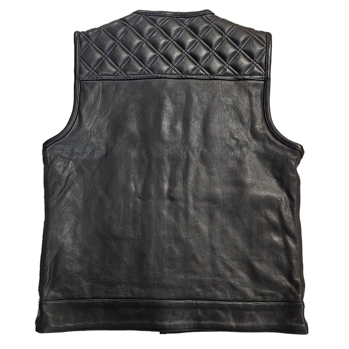 Chaleco de motociclista Lords x Cleaver Culture - Cuero negro