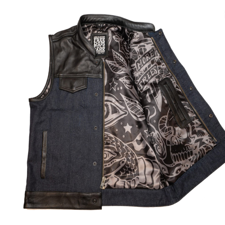 Gilet moto Lords x Cleaver Culture - Bleu/Noir