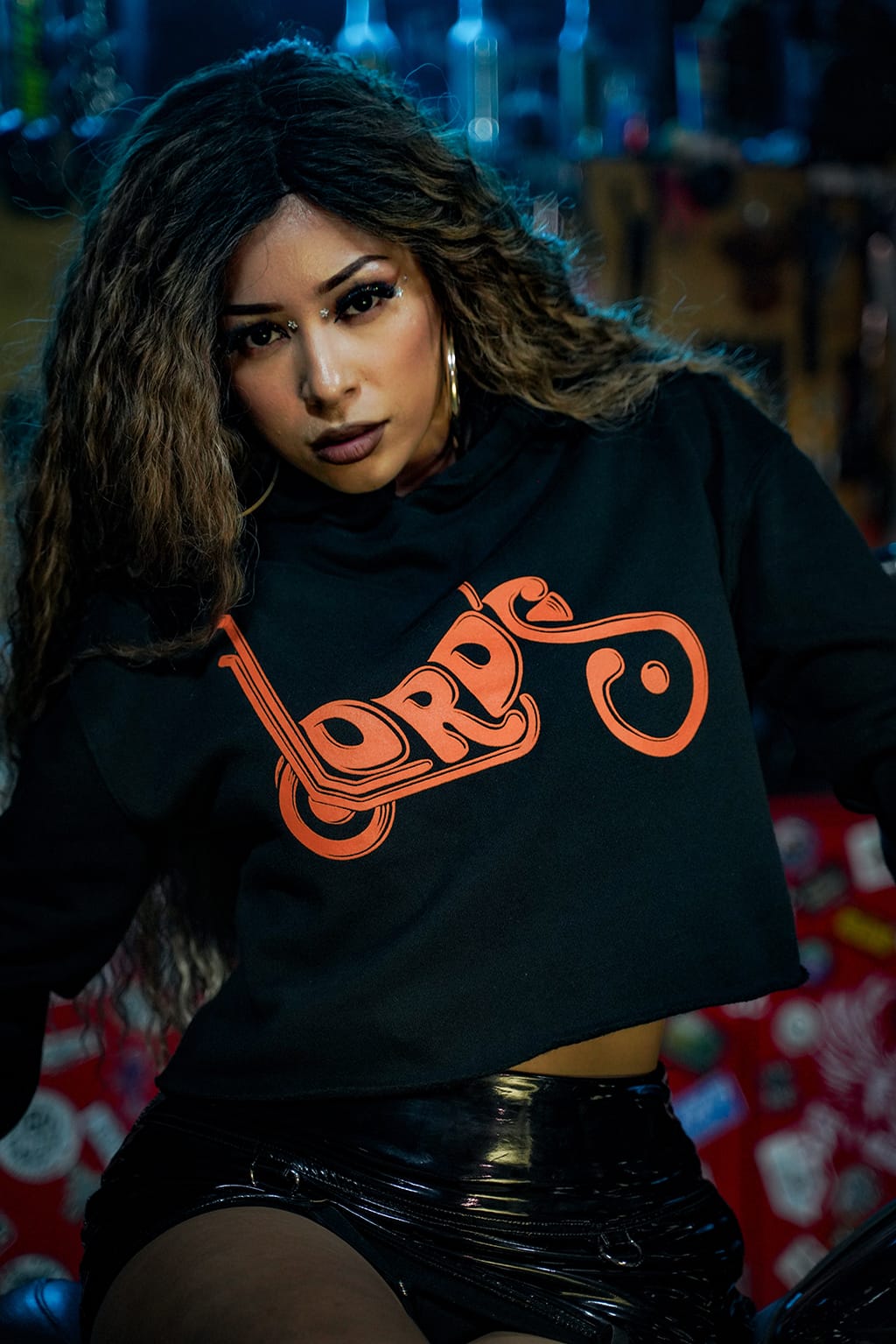 Sudadera corta con capucha Chopper Cult