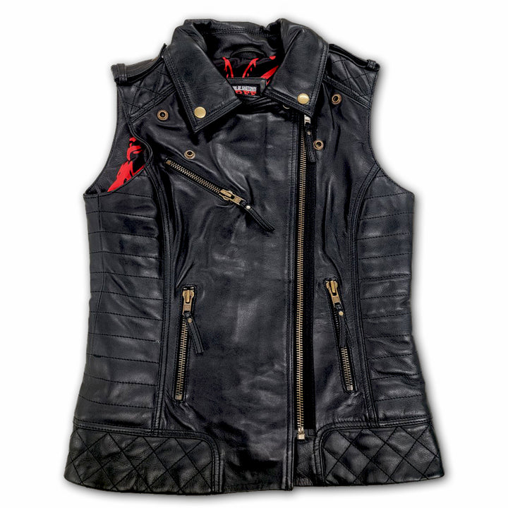 Chaleco de cuero para mujer Nancy Vicious