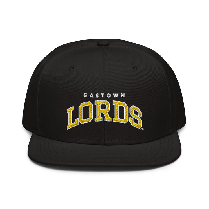 Gorra universitaria Lords con cierre a presión