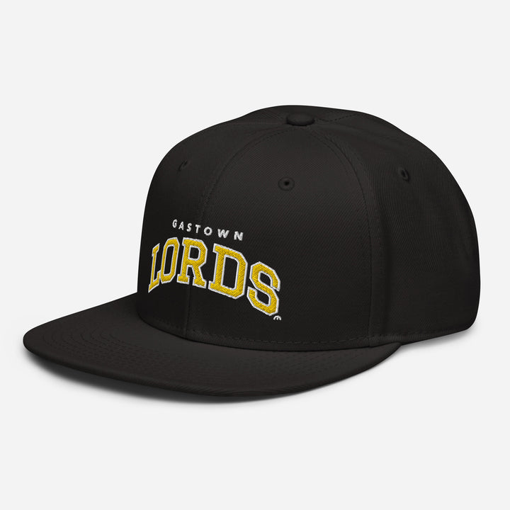 Gorra universitaria Lords con cierre a presión