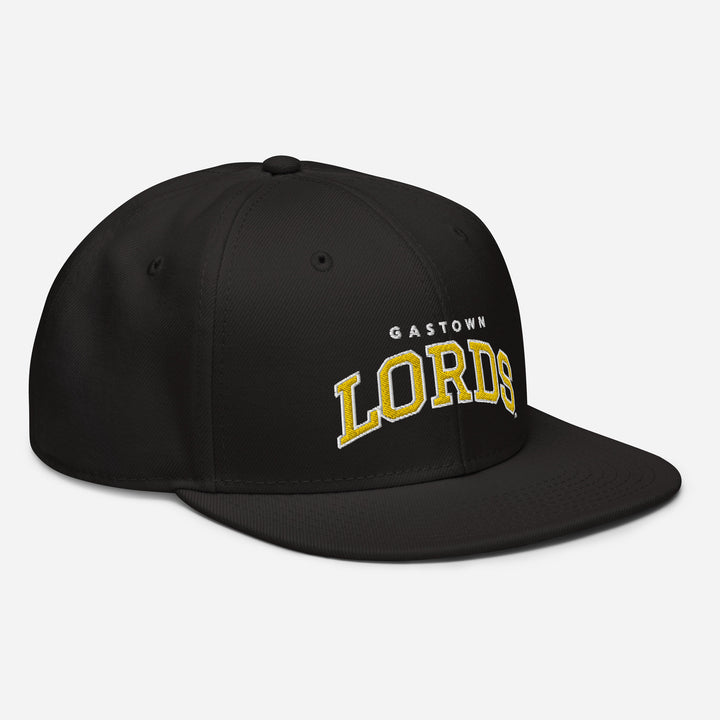 Gorra universitaria Lords con cierre a presión