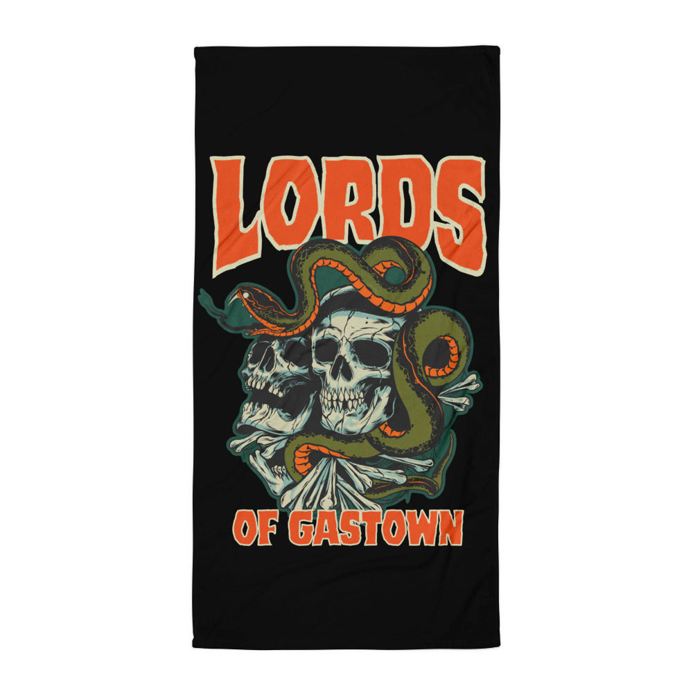 No Snakes Beach Towel - Black