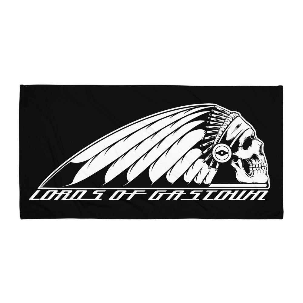 Crazy Horse Beach Towel - Black
