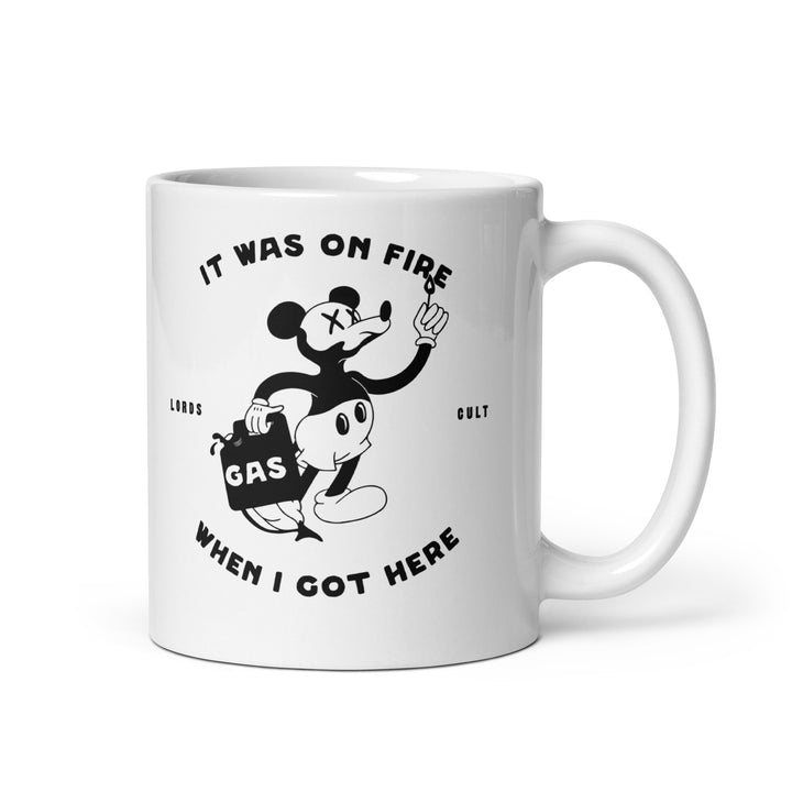 Tasse On Fire 11 oz - Blanc